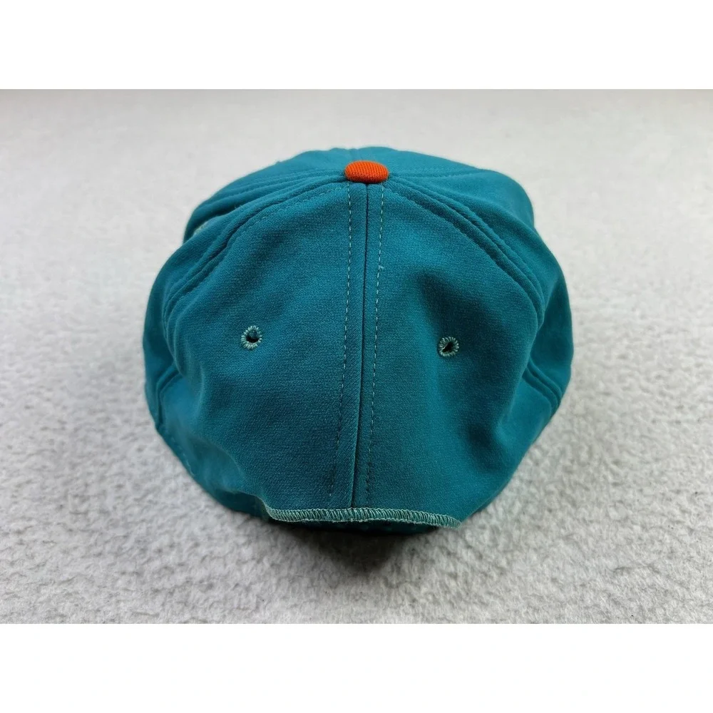 Vintage Miami Dolphins Hat Cap Snapback Mens Teal Orange NFL Football AJD USA